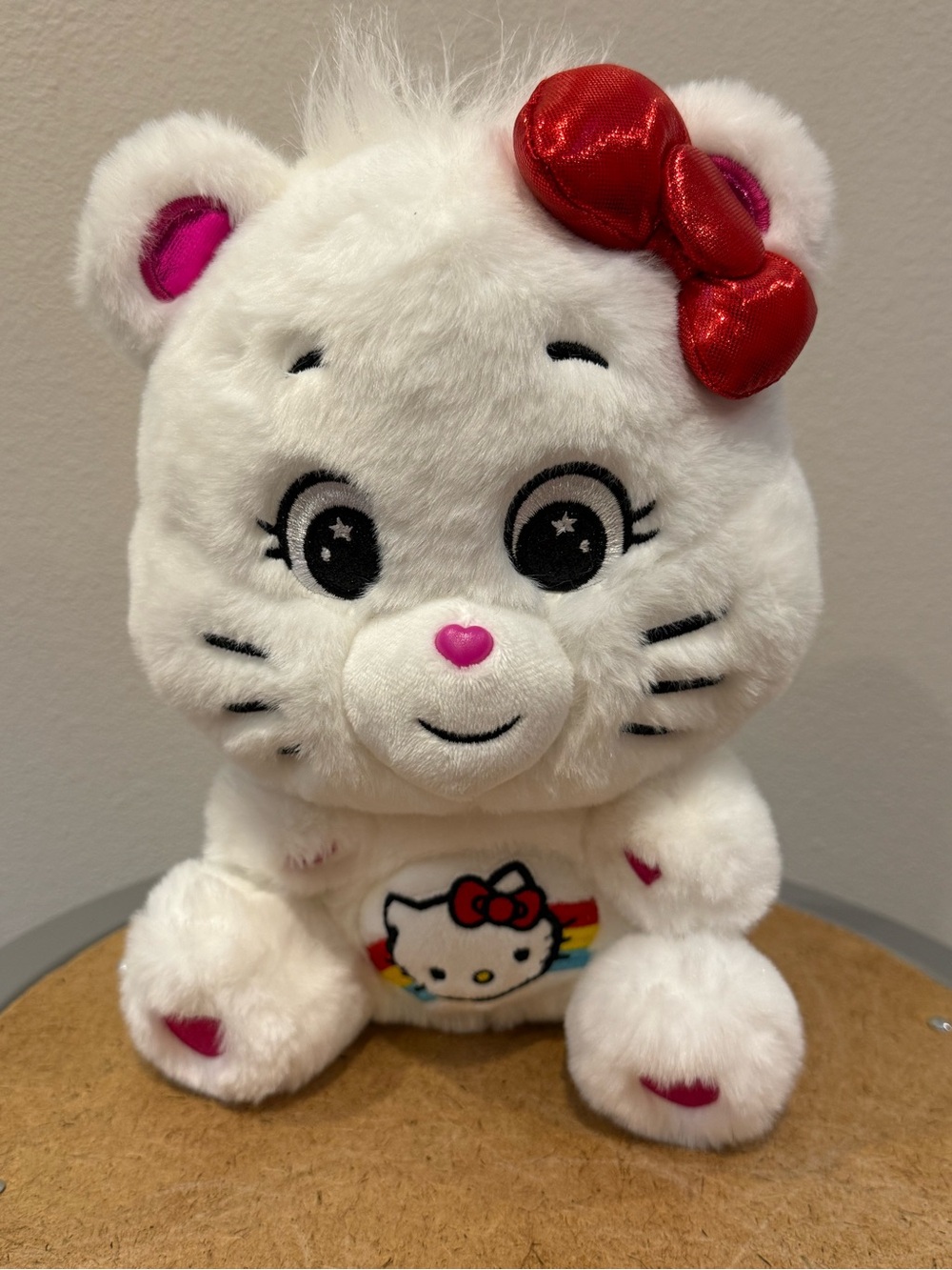 Hello Kitty X Care Bears Hello Kitty as Cheer Bear 10” Plushie
